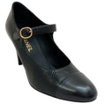 Load image into Gallery viewer, Chanel Black Leather Mary Jane Pumps