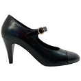 Load image into Gallery viewer, Chanel Black Leather Mary Jane Pumps