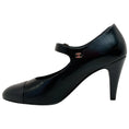 Load image into Gallery viewer, Chanel Black Leather Mary Jane Pumps