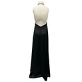 Load image into Gallery viewer, Genny Black Rhinestone Embellished Halter Neck Satin Gown