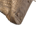 Load image into Gallery viewer, Nancy Gonzalez Taupe Genuine Crocodile Double Top Handle Satchel Handbag