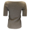Load image into Gallery viewer, Balenciaga Taupe Short Sleeved Sweetheart Neckline Wool Knit Sweater