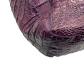 Load image into Gallery viewer, Nancy Gonzalez Purple Genuine Crocodile Double Top Handle Shoulder Bag
