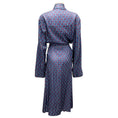 Load image into Gallery viewer, Hermes Vintage Blue / Red Rope and Belt Print Silk Robe with Belt