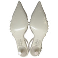 Load image into Gallery viewer, Jonathan Simkhai Ivory Leather Open Weave Slingback Pumps