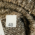 Load image into Gallery viewer, Amina Rubinacci Taupe / Silver Micro Sequined Three Quarter Sleeved Linen and Cotton Knit Sweater