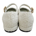 Load image into Gallery viewer, Chanel White Boucle Mary Jane Flats with Black Patent Cap Toe