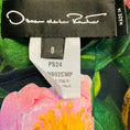 Load image into Gallery viewer, Oscar de la Renta Pink / Navy / Green Multi Camellia Poplin Midi Dress