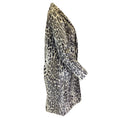 Load image into Gallery viewer, Yves Salomon Grey / Black Leopard Printed Silk Lined Goat Fur Coat