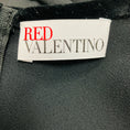 Load image into Gallery viewer, RED Valentino Black Velvet Trimmed Crepe Mini Dress