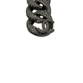 Load image into Gallery viewer, Chanel 2022 Ruthenium Crystal Embellished Interlocking CC Logo Clip On Drop Earrings