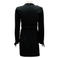 Load image into Gallery viewer, RED Valentino Black Velvet Trimmed Crepe Mini Dress