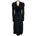 Load image into Gallery viewer, Richard Quinn Black Sequined Twist-Front Midi Dress