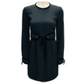 Load image into Gallery viewer, RED Valentino Black Velvet Trimmed Crepe Mini Dress