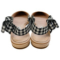 Load image into Gallery viewer, Miu Miu Nude Patent Leather Flats with Black / White Gingham Slingback
