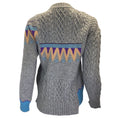Load image into Gallery viewer, Sacai Grey / Blue Multi Patchwork Cable Knit Wool Sweater