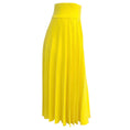 Load image into Gallery viewer, Sacai Yellow Pleated Midi Skirt
