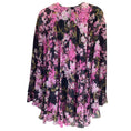 Load image into Gallery viewer, Giambattista Valli Black / Pink Floral Printed Silk Blouse
