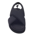 Load image into Gallery viewer, Giaborghini Black Puffy Cross Strap Sandals
