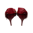 Load image into Gallery viewer, Valentino Red Round Toe Leather Pumps with Bow Detail