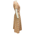 Load image into Gallery viewer, Elie Saab Blush Pink / Yellow / Rose Gold Metallic Camaleonte Sequined Midi Dress