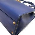 Load image into Gallery viewer, Salvatore Ferragamo Cobalt Leather Marlene Tote