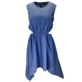 Load image into Gallery viewer, Leo Lin Blue Cut-Out Detail Sleeveless Denim Dress
