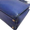 Load image into Gallery viewer, Salvatore Ferragamo Cobalt Leather Marlene Tote