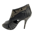 Load image into Gallery viewer, Christian Dior Grey Temptation Python Strappy Peep Toe Ankle Booties