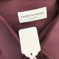Load image into Gallery viewer, Dries van Noten Burgundy Long Sleeved Button-down Satin Blouse