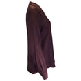 Load image into Gallery viewer, Dries van Noten Burgundy Long Sleeved Button-down Satin Blouse