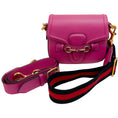 Load image into Gallery viewer, Gucci Pink Leather Lady Web Shoulder Bag