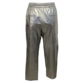 Load image into Gallery viewer, Brunello Cucinelli Silver Leather Drawstring Pants

