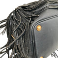 Load image into Gallery viewer, Saint Laurent Black Leather Fringe Emmanuelle Shoulder Bag