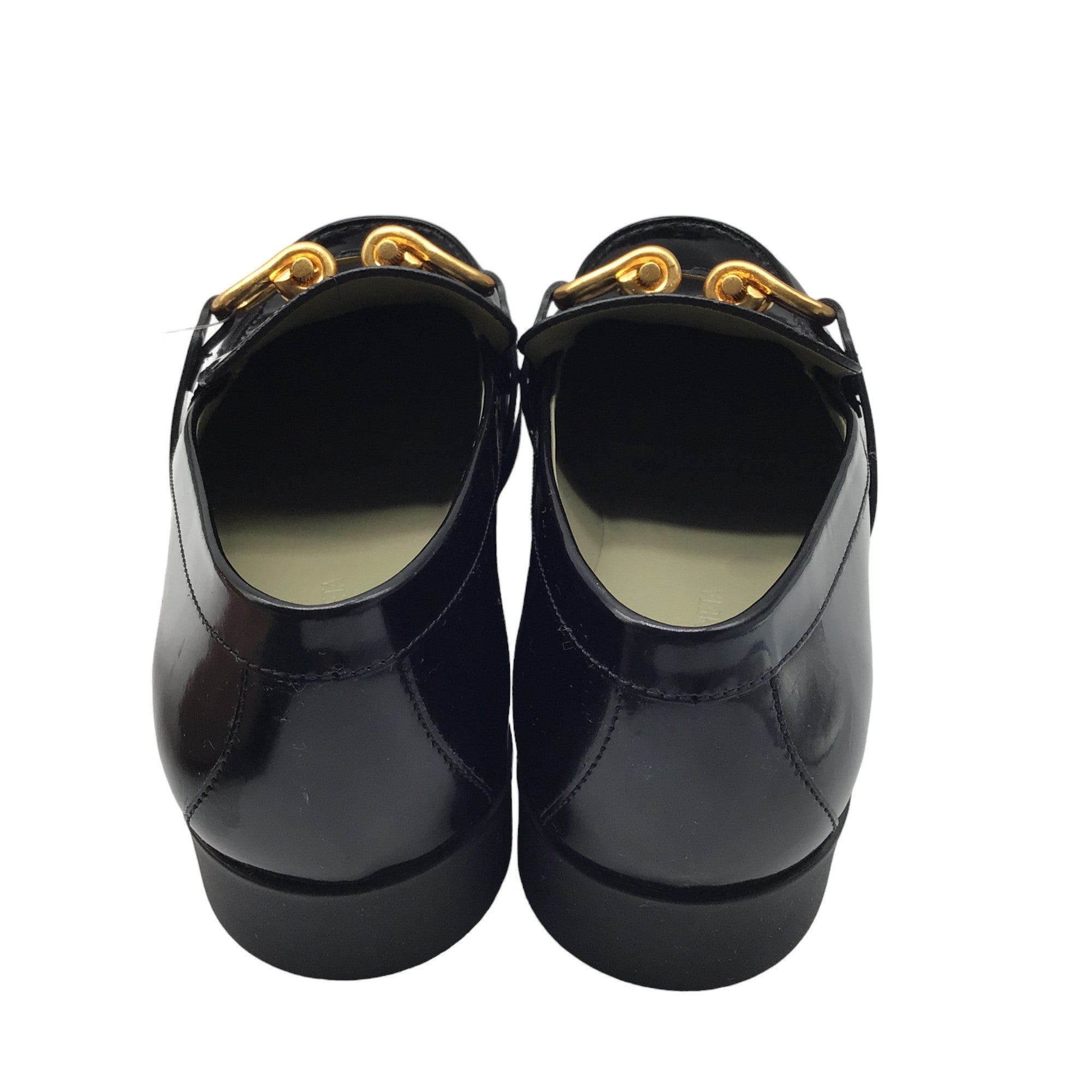 Bottega Veneta Black / Gold Hardware Leather Madame Loafers