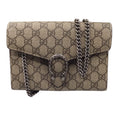 Load image into Gallery viewer, Gucci Beige / Pink GG Supreme Monogram Mini Dionysus Chain Wallet Handbag
