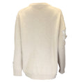 Load image into Gallery viewer, Christopher Kane Beige 2018 Crystal Embellished Wool Knit Sweater