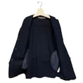 Load image into Gallery viewer, Pologeorgis Navy Blue Wool and Cashmere Coat with Black Beaver Fur