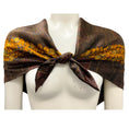 Load image into Gallery viewer, Chanel Brown / Burgundy / Gold Multi Jewel Print Square Silk Twill Scarf
