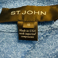 Load image into Gallery viewer, St. John Cerulean Blue Textured Knit Jacket