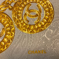 Load image into Gallery viewer, Chanel Taupe / Gold CC Logo Chain Print Square Silk Twill Scarf
