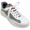 Load image into Gallery viewer, Prada White / Grey America's Cup Sneakers