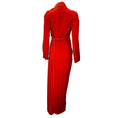 Load image into Gallery viewer, Rick Owens Cardinal Red 2019 Long Sleeved Velvet Wrap Gown / Dress
