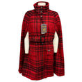 Load image into Gallery viewer, Woolrich Red Plaid Wool Cape with Belt