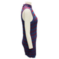 Load image into Gallery viewer, Jil Sander Blue / Red Sleeveless Cotton Knit Mini Dress