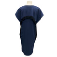 Load image into Gallery viewer, Derek Lam 10 Crosby Midnight Blue Fringe Crepe Dress