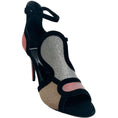 Load image into Gallery viewer, Pierre Hardy Red / Silver Metallic Pumps with Black Suede Trim