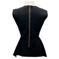 Load image into Gallery viewer, Louis Vuitton Black Monogram Trimmed Sleeveless Peplum Top