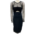 Load image into Gallery viewer, Emilio Pucci Black Netted Lace and Silk Corset Dress