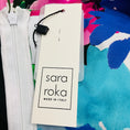 Load image into Gallery viewer, Sara Roka White / Blue Multi Floral Printed Elsy Dress